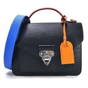 Louis Vuitton Epi Leather Shoulder Bag Neo Monceau Noir Black